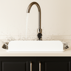 모노픽 물튐 차단 내구성 우수 싱크대 물막이, 1개, 화이트