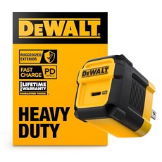 DEWALT 튼튼한 30W PD USB 벽 충전기 작업장 USB-C 타입 C 고속 접이식 플러그 아이폰 17 16 15 14 13 프로 맥스 아이패드 프로와 호환, 1-Port PD