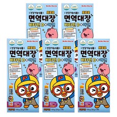 다산메디칼 뽀로로 면역대장 비타민D+아연 스틱젤리 100g(20g x 5포), 100g, 5개