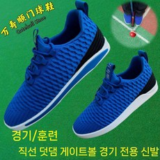 게이트볼화 게이트볼 신발 스포츠화 통기성 운동화 슈즈 플로어볼 경기화 공, 블루 봄/가을 레귤러