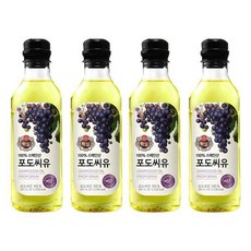 (매장정품) 셀러허브 [CJ제일제당] 백설 포도씨유 500ml x 4개 식용유 (S11308009) 221302
