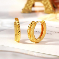 골드팡 24k 순금 골든글로즈 링귀걸이 여성 데일리 원터치 한쌍귀걸이 컷팅포인트 럭셔리 고급주얼리 샌딩 선물추천