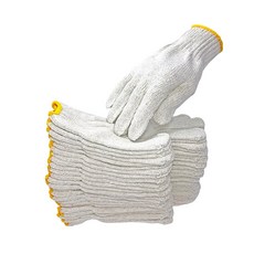 【京閣織化】24兩灰棉紗手套-12雙 工廠直銷 手套 工地手套 棉紗手套, 1個, 超商限8打, 24白 1打12雙