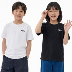 네파키즈 1+1 2PACK 아동 주니어 여름 티셔츠 기본 면티 남아여아공용