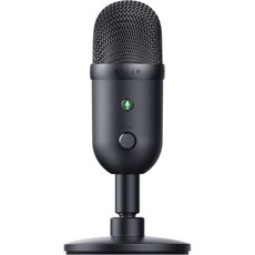 레이저 세이렌 V2 X USB 콘덴서 마이크로폰 PC용 스트리밍 및 게임용 슈퍼카디오이드 픽업 패턴 - 통합 디지털 리미터 마이크 모니터링 게인 조절 내장 쇼크 흡수기, Seiren V2 X_블랙