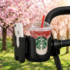 픽메이트 쏟김방지 유모차 컵홀더, 1개, 블랙