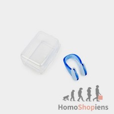 쇼피엔스 수영 코마개 수영귀마개, 블루, 1개