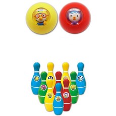 실내장난감 뽀로로 유아동볼링놀이 세트 유치원교구 볼링장난감 아기장난감, 1개