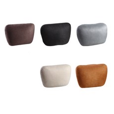 락모터스 차량용목쿠션 고급 스웨이드 헤드레트스 목베게 목받침 쿠션 자동차, 1개, 블랙