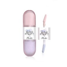 FLORTTE 花洛莉亞 玻璃海系列 雙頭液體高光修容, H03海鹽水晶（透明水光+碎鑽冰藍）, 1個