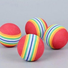 연습용 10P 골프공 스펀지 실내, 상세페이지 참조, 레인보우_ONE