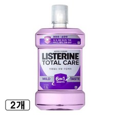 리스테린 토탈케어 마일드 구강청결제, 1.5L, 2개