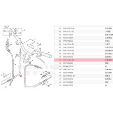 YAMAHA 山葉 原廠 前剎車鋼索 JOG Super Four100, 1個