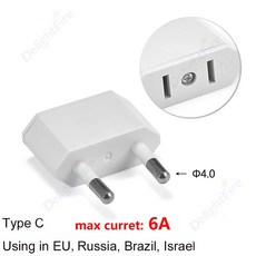 흰색 호주 유럽 KR 플러그 어댑터 유로 여행용 전원 어댑터 AC 컨버터 전기 플러그 콘센트 소켓 CE 2, EU Plug Adapter 4 0 3, 1 pcs