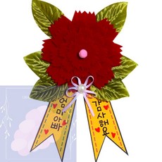 GS 감사 부직포 카네이션 만들기 어버이날만들기, 1개, 상세페이지 참조