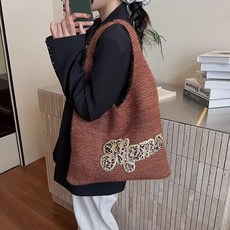 투니스 여성 패션 캐주얼 니트 숄더백