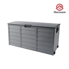 호레움 야외보관함 수납 정리함 데크박스 조립식창고 290L HR 4022, 단품