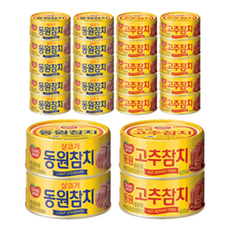 동원 라이트스탠다드참치 85g 12개 + 고추참치 85g 12개, 24개