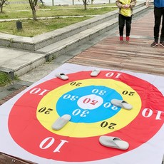 하비잇 레크레이션게임 슬리퍼 던지기 양궁 점수판, catch_ 바닥과녁판-1.5M, 1개