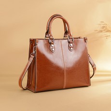 SHOPPI 리얼 소가죽 여성 데일리 스퀘어 숄더백 태블릿 서류 가방