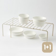1+1 한샘 SOK 마일드 확장형 선반랙 거치대 정리함 정리대, 2개