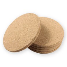 올커버 코르크 티코스터 두꺼운 컵받침, 20개, 원형 (NE209)