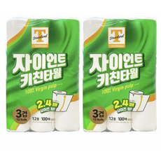 트레이더스딜 자이언트 키친타월 (100매x12롤), 1매, 2개