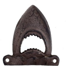 벽걸이 주철 상어 병따개 비치 하우스 해양 해안 장식 선물