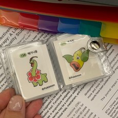 4x6미니포토앨범 투명소형사진첩 띠부씰수납북 바인더형