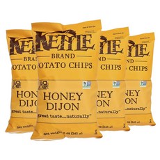 Kettle Foods 케틀 푸드 감자칩 스낵 과자 허니 꿀 디종 맛 141g 4개