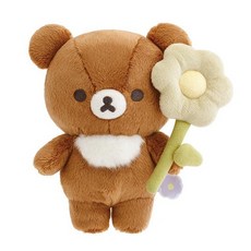 리락쿠마 인형_플라워(챠이로이코구마)(881302) W16xH16.5xD8.5cm, 리락쿠마 인형_플라워(챠이로이코구마)(881302) W