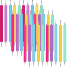 Ashmacdo 페인팅용 도트 도구 20개 전사지용 볼 엠보싱 스타일러스 드로잉용 트레이싱 도구 종이용 네일 아트용 아트 (캔디 색상) 306606 8931694079, 캔디 색상