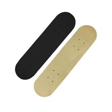 무지 스케이트보드 데크 색칠 롱보드 입문 바퀴 초보자용 DIY 크루저, 1개, 43x13cm 블랙 매트 텍스처 B
