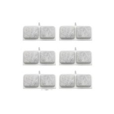 무선 센서용 고양이 분수 필터 교체 활성탄, 1개, 1. 6pcs