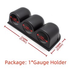 52MM 타코미터 부스트 수온 오일 온도 압력 배기 색 LCD 게이지 자동차 전압계 7 디스플레이 디지털, Cup 3