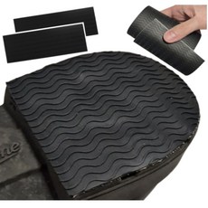 안심구매단 구두 밑창 보강 고무 패드 뒷굽 단화 하이힐, 블랙, 2세트