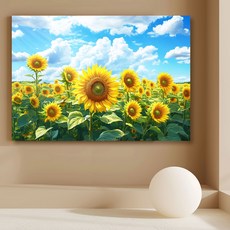 더마네이처 해바라기액자 돈들어오는 인테리어그림, 11번 해바라기그림