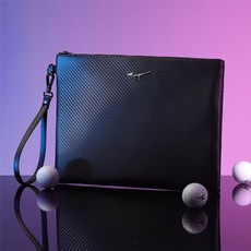 미즈노 골프 미즈노 MZ 클러치백 프리미엄 골프용품 스트랩 파우치백 5LKP2401, 5LKP2401 0009 블랙, 5LKP2401 0009 블랙, 1개