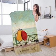 샘 토프트 아트 풍경 비치 타월 소녀들 색상의 목욕 빠른 건조 모래가 붙지 않는 요가 스파