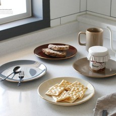 에크렌 골드 림 원형 접시 소 양식 한식 테이블웨어 홈카페 홈파티 브런치