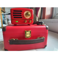 貓王小王子收音機音響 MW2A 金屬紅 FM收音 復古音箱 支援AUX, 標題內介紹, 如圖所示