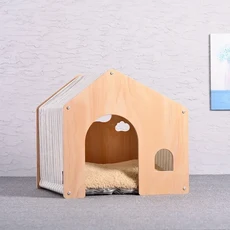 새로운 스타일 창고 애완 동물 집 고양이 둥지 목가적 인 흰색 자작 나무 매트 용품, 05 Rice bar 96