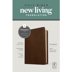 (영문도서) NLT Compact Bible Filament Enabled Edition (Red Letter Leatherlike Rustic Brown) Imitation Leather, Tyndale House Publishers, English, 9781496455482