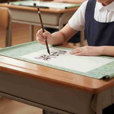 문방사우 화선지 족자형 롤지 2개입 서예필기지, 골드