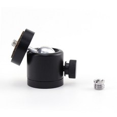 카메라 삼각대 스탠드용 360도 회전 미니 볼헤드 마운트 조명거치대 촬영장비