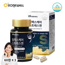스트레스엔 올인원 케어 비타민 아연 함유 테아닌 패키지, 60정