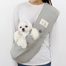 이츠독 반려동물 캥거루 스마트 슬링백, 스트라이프, 1개