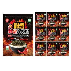 바다모아 김자반 매콤 불닭 돌자반, 10개, 50g
