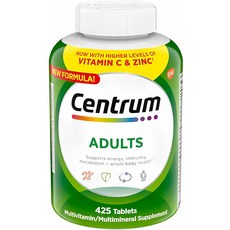 센트룸 멀티비타민 남녀공용 대용량 425정 비타민C Centrum Multivitamin, 1개