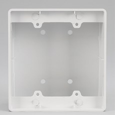 통신 공사용 PVC 사각 콘센트 박스 2구 매입형 덮개, 블랙, 1개